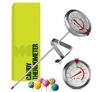 CRAFT911 Candy Thermometer with Pot Clip - Deep Fry Oil Thermometer for Frying and Candle Making
