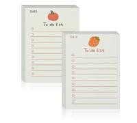 Craftdady 100 Sheets Fruit Pattern Shopping List Notebook | Orange Strawberry To Do List Planner Pads Portable Wish list for Home Office School Reminder
