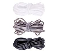 Craftdady 15M PVC Tubular Synthetic Rubber Cord 3mm Pipe Hollow Rubber Rope Plastic Lacing Memory Cord for Jewellery Making DIY Knitting Craft