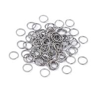 Craftdady 2000Pcs Stainless Steel Open Jump Rings 10mm Round 1mm Thick Tiny Connector Rings for Jewelry Making