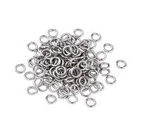 Craftdady 2000Pcs Stainless Steel Open Jump Rings 5mm Round 1mm Thick Tiny Connector Rings for Jewelry Making