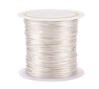 Craftdady 38Meter x 0.4mm Silver Copper Wire Long Lasting Plated Tarnish Resistant Craft Wire For Sculpting Armature Jewellery Making