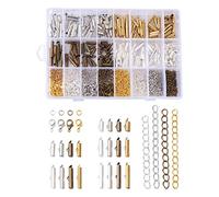 Craftdady 4 Colors Slide On End Clasp Tubes Slider End Caps Crimp End Tube Extension Chains Lobster Clasp for Loom Jewellery Making (10/13/16/20/25mm)