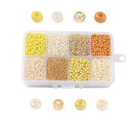 Craftdady 4200pcs 8/0 Glass Seed Beads 3mm Assorted Kit Craft Seed Beads for Jewelry Making Art Craft DIY Decoration, Mixed Colors