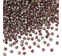 Craftdady 50g Bicone Glass Beads Faceted Crystal Bead Dark Red Small Seed Beads Bulk for Jewelry Making Bracelet Necklace Earring