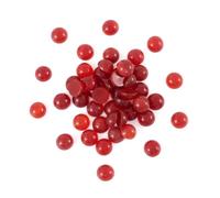 Craftdady 50PCS Flat Round Cabochon 6mm Natural Carnelian Chakra Healing Crystal Half Round Dome Cabs Flat Back Covers For Jewellery Making