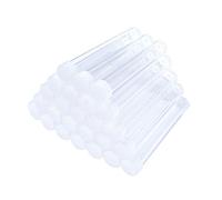 Craftdady Clear Plastic Tube Bead Chunky Bamboo Tube Beads 100Pcs Transparent Storage Test Tubes with Caps 78x13mm (3.07x0.5 inch)