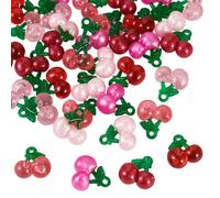 Craftdady Fruit Dangle Charms Pendants Cute Resin Food Pendants Apple Orange Pineapple Strawberry Pendants Lovely Vegetable Mushroom Charms for DIY Craft Earring Bracelet Necklace Jewelry Making