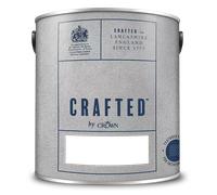 Crafted by Crown Luxurious Suede Textured Matt Emulsion, Soft grey 2.5L