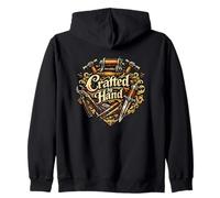 Crafted By Hand Vintage Tools Zip Hoodie