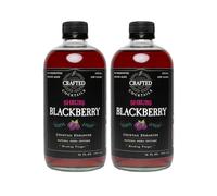 Crafted Cocktails - Blackberry Shrubs - 2 Pack - Use as cocktail enhancer, soda flavoring, or culinary ingredient