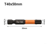 Crafted from Materials This Magnetic HEX Head Driver BIT is Fifty Millimeters Long, Designed for Compatibility with A Range of for Torx Sizes (T40)