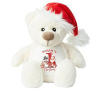 Crafted Memories - Personalised Baby Teddy | Customisable Soft Toy for 1st Christmas | Ideal Keepsake for Boys & Girls | Baby & Brother Matching Items | Giraffe, First Xmas