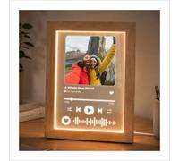 Crafted Memories Personalised Music Picture & Song Acrylic Frame for Gift | Personalised acrylic frame featuring your favourite picture and song details, creating a meaningful keep for someone special.