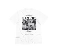Crafted Memories Personalised Unisex Memorial T-Shirt UK | Short Sleeve | Custom Text & Photo | Men's Women's Remembrance Tee (UK, Alpha, XL, Regular, Regular, Oversized - White, Loving Memory)