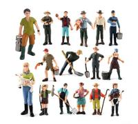 Crafted Model People Set Perfectly Detailed Shepherd & Farmer Characters for Trains (ZQ698)