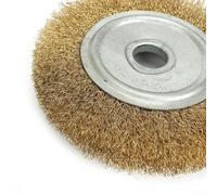 Crafted Soft Flat Brass Copper Brushes For Grinding In Size Variations Of Up To 250Mm For Fine Metal Workings (125mmx16mm )