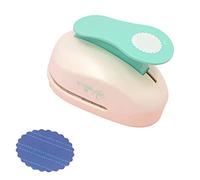 Craftelier - 3” (7.62 cm) Diameter Scalloped Circle Punch with Lever Press | Suitable for Paper and Cardstock | Ideal for Craft and Scrapbooking Projects | Size Approx. 16.5 x 10.5 x 11 cm
