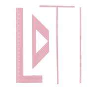 Craftelier Bookbinding Kit | Includes L & Ruler + Spacing Guide + Corner Cutting Square + Carry Case + Instruction Manual - Pink Colour