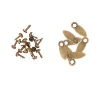 Craftelier - Brads and Knobs for Creating Fasteners for Scrapbooking and Craft Projects Includes 50 Brads and 50 Buttons Size 17x7mm Vintage Bronze