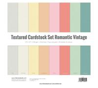 Craftelier Cardstock Pack, Pack of 24 Cardstock for Scrapbooking and Crafts Projects, Romantic Vintage Texture, Dimensions 30 x 30 cm, Weight 216 g