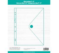 Craftelier - Clear Envelopes for Binder, Album or 6 Ring Binder with Velcro Closure | Includes 3 Envelopes | Transparent Colour - Size 22,86 x 30,48 cm (9" x 12")