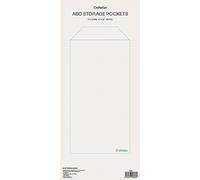 Craftelier - Clear Plastic Envelopes for Organizing Stamps, Dies, Stickers and Other Scrapbooking and Crafts Materials and Accessories | Includes 20 6" x 13" Envelopes