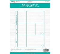 Craftelier - Clear Plastic Photo Album Sleeves with 7 B-Pockets for Personalised Photo Albums | Includes 10 Sleeves of 9" x 12" (22.86 x 30.48 cm) | Compatible with 3 and 4 Ring Photo Albums