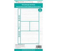 Craftelier - Clear Sleeves with 4 Plastic Pockets for Personalised Photo Albums | Includes 10 Sleeves of 4" x 8" (10.16 x 20.32 cm) | Compatible with 6-Ring Albums