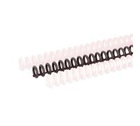 Craftelier - Click Binding Spines 3:1 Pitch - Black, White and Transparent - 12 mm (0.47") Diameter - Reusable and Cuttable - Up to 85 Sheets - Pack of 6 for Sizes A4 to A7