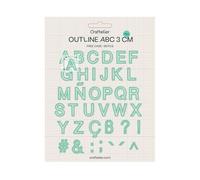 Craftelier - Contoured Letters A-Z Dies | Die Cutter Templates | Compatible with Major Die Cutters for Crafts and Scrapbooking | Paper, Card or EVA Rubber | 3 cm