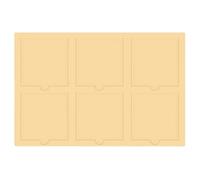 Craftelier - Die Card with 6 Windows 6"x4" - for Scrapbooking, Card Making and Crafts - Suitable for Various Materials and Multiple Die Cutting Machines - Size 15.24 x 10.16