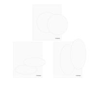 Craftelier - Embossing Diffusers Set | 6 Dimensional Diffusers for Sizzix Embossing Machine, Big Shot, Big Shot Plus, Big Shot Switch, Revolution | 3 Shapes for Scrapbooking