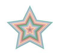 Craftelier - Essential Set of Cutting Dies for Scrapbooking and Other Crafts | Star Shape - Approximate Die Sizes between 1 x 0.8 cm and 14.5 x 13.7 cm