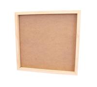 Craftelier - Frame with Depth 30 x 30 cm | Transparent Natural Wood Frame for Scrapbooking and Crafts 3D | Picture with Background for Bulky Objects and Front Protective Acetate