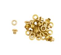 Craftelier Grommets, Metal, Gold, Pequeños