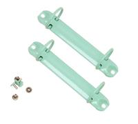 Craftelier - Kit of 2 Mechanisms for 2 Ring Binders | Size Approx. 12.2 cm (4.80") - Ring Diameter 3.17 cm (1.25") - Distance Between Rings 8 cm (4") | Includes 4 Fixing Brads | Turquoise Colour