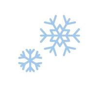 Craftelier - Mini Cutting Dies for Card Making, Scrapbooking and Craft Projects and Creations | Snowflake Shape - Large Snowflake Size: 2.77 x 2.86 cm and Small Snowflake: 1.65 x 1.61 cm