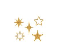 Craftelier - Mini Cutting Dies for Card Making, Scrapbooking and Craft Projects and Creations | Star Shape - Approximate Cutting Size Between 1/2" x 1/2" and 1/2" x 3/8"