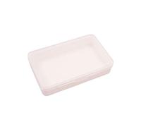 Craftelier - Mini Organizer Box with 1 Compartment for Scrapbooking Materials | Clear and White - Dimensions 14.6 x 9.1 x 3.2 cm (5.75" x 3.6" x 1.25").