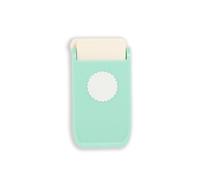 Craftelier - Multimaterial Scalloped Circle Shaped Punch for Card Making, Scrapbooking and Craft Projects | Suitable for Many Materials | Circle Diameter 2.54 cm (1”) | Turquoise Color