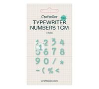 Craftelier - Number Dies | Die Cutting Dies | Compatible with Major Die Cutters for Crafts and Scrapbooking | Paper, Card or EVA Rubber | 1 cm