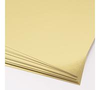 Craftelier - Pack of 15 Metallic Foil Card | Ideal Material for Cardmaking, Scrapbooking and Crafts Projects | Weight 250 GSM | Size 30.48 x 30.48 cm (12" x 12") - Gold Color