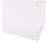 Craftelier - Pack of 25 Double Sided Cardstock | Ideal Material for Card Making, Scrapbooking and Crafts Projects | Weight 250 GSM | Size 30.48 x 30.48 cm (12" x 12") - White