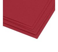 Craftelier - Pack of 5 Double Sided Canvas Texture Cardstock | Perfect Material for Scrapbooking and Crafts Projects | Weight 216 g | Size 30.48 x 30.48 cm (12" x 12") - Cherry Red