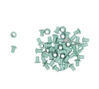 Craftelier - Pack of 50 Mini Eyelets Ideal for Card Making, Scrapbooking and Crafts | Suitable for Various Materials | Size Approx. Inner Diameter 3 mm and Outer 5 mm - Turquoise