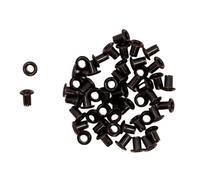 Craftelier - Pack of 50 Mini Eyelets Ideal for Card Making, Scrapbooking and Crafts | Suitable for Various Materials | Size Approx. Inner Diameter 3 mm and Outer 5 mm - Black