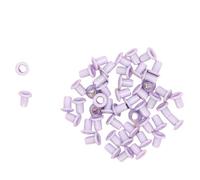 Craftelier - Pack of 50 Mini Eyelets Ideal for Card Making, Scrapbooking and Other Crafts | Suitable for Ev, Tags or Album Covers | External Diameter: 0.5 cm - Violet