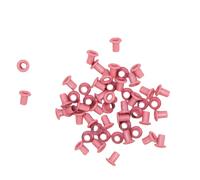 Craftelier - Pack of 50 Mini Eyelets Ideal for Cardmaking, Scrapbooking and Crafts | Suitable for Various Materials | Size Approx. Inner Diameter 3 mm and Outer 5 mm - Bubblegum Pink