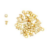 Craftelier - Pack of 50 Mini Metallic Eyelets Ideal for Scrapbooking and Crafts | Suitable for Various Materials | Size Approx. Inner Diameter 3 mm and Outer 5 mm - Gold